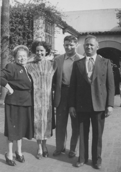 My mother, me, Joe, my father, 1948