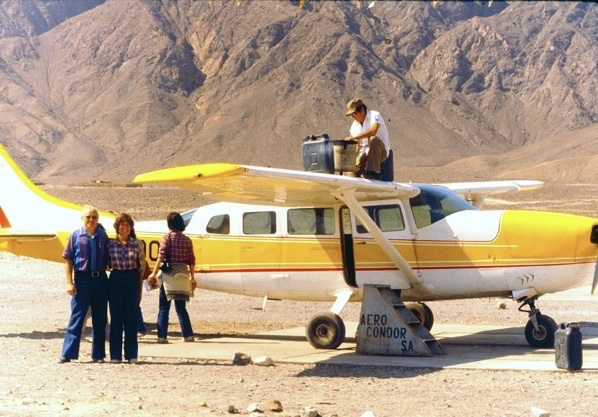 1978, About to fly somewhere on Aero Condor