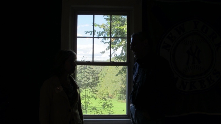 Looking out one of the farmhouse windows (pic taken in 2012)